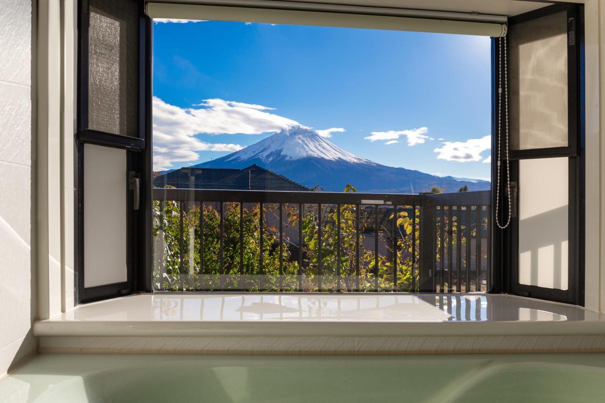 פוג'יקאוואגוצ'יקו View Of Mt Fuji Free Transportation Bicycle Rental Ok 富士山眺望 מראה חיצוני תמונה